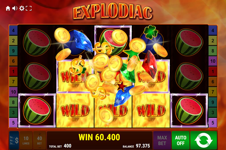 Explodiac Without Free Spins or Bonus Rounds